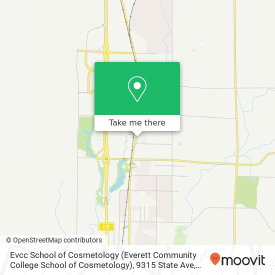 Evcc School of Cosmetology (Everett Community College School of Cosmetology), 9315 State Ave map