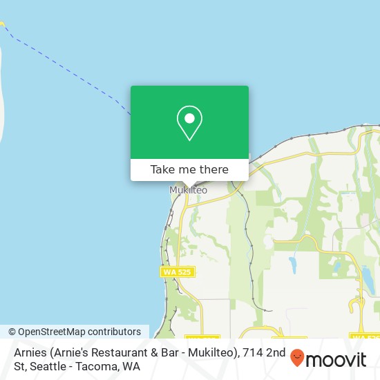 Mapa de Arnies (Arnie's Restaurant & Bar - Mukilteo), 714 2nd St