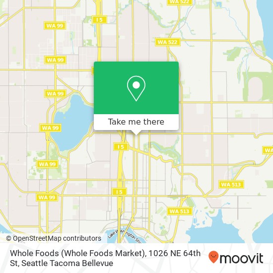 Mapa de Whole Foods (Whole Foods Market), 1026 NE 64th St