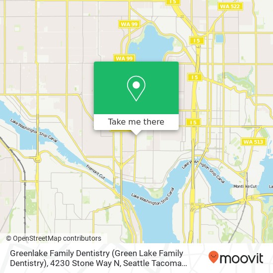 Greenlake Family Dentistry (Green Lake Family Dentistry), 4230 Stone Way N map