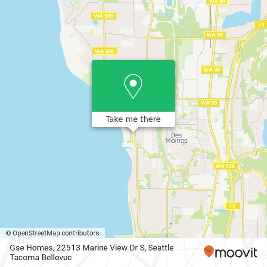 Gse Homes, 22513 Marine View Dr S map
