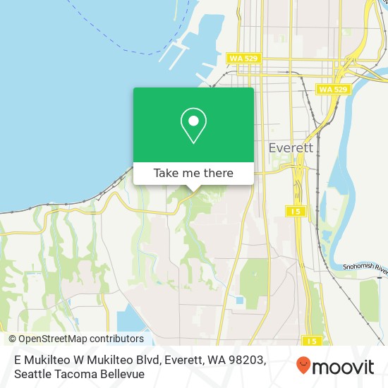 Mapa de E Mukilteo W Mukilteo Blvd, Everett, WA 98203