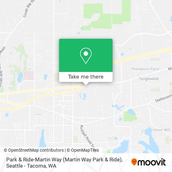 Mapa de Park & Ride-Martin Way