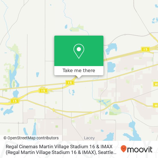 Mapa de Regal Cinemas Martin Village Stadium 16 & IMAX