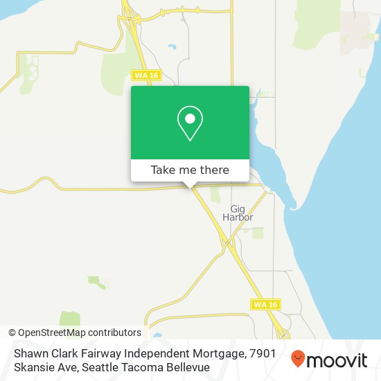 Mapa de Shawn Clark Fairway Independent Mortgage, 7901 Skansie Ave