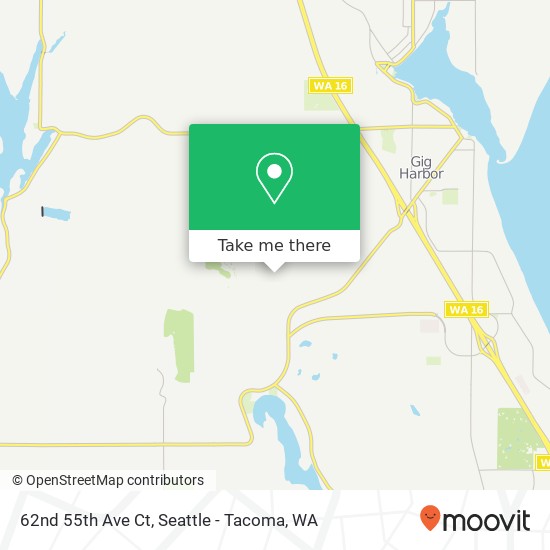 62nd 55th Ave Ct, Gig Harbor, WA 98335 map