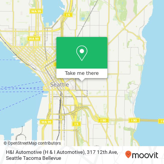 Mapa de H&I Automotive (H & I Automotive), 317 12th Ave
