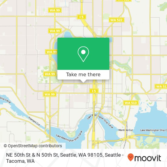 NE 50th St & N 50th St, Seattle, WA 98105 map