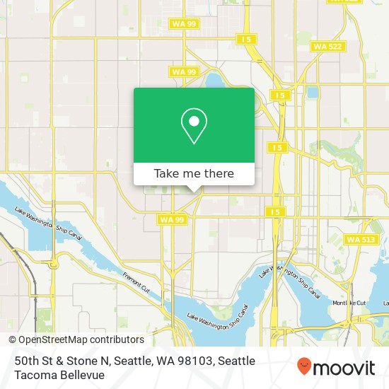50th St & Stone N, Seattle, WA 98103 map