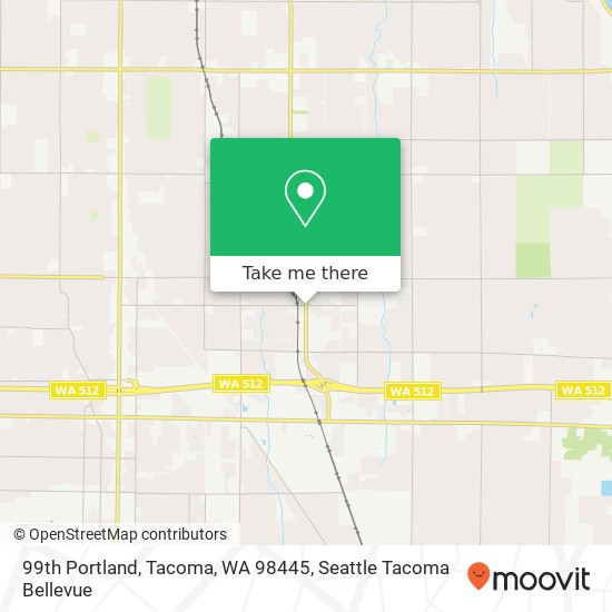 Mapa de 99th Portland, Tacoma, WA 98445