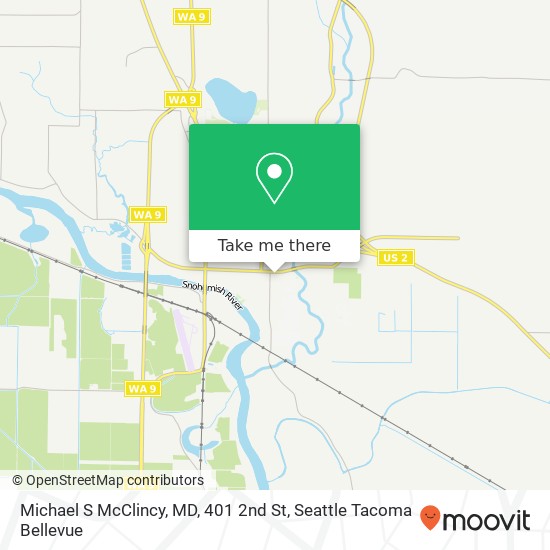 Mapa de Michael S McClincy, MD, 401 2nd St
