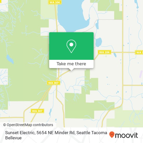 Sunset Electric, 5654 NE Minder Rd map