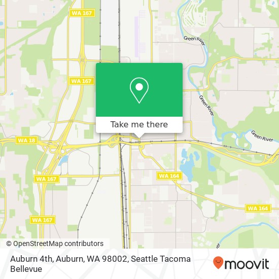 Mapa de Auburn 4th, Auburn, WA 98002