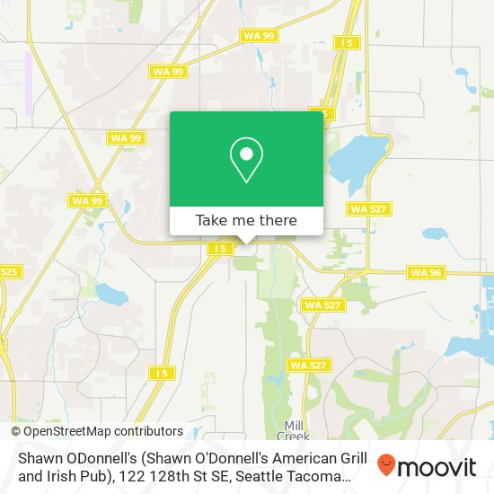 Mapa de Shawn ODonnell's (Shawn O'Donnell's American Grill and Irish Pub), 122 128th St SE