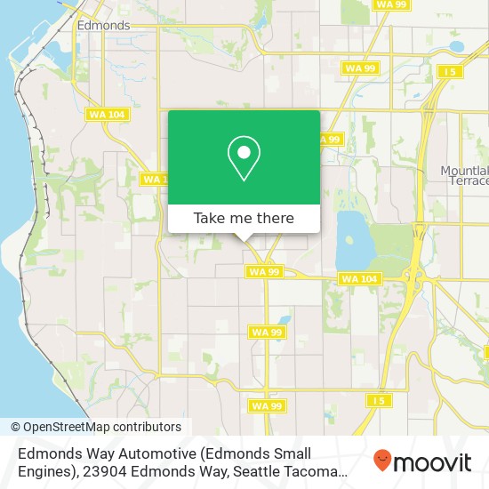 Mapa de Edmonds Way Automotive (Edmonds Small Engines), 23904 Edmonds Way