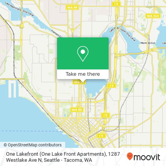 One Lakefront (One Lake Front Apartments), 1287 Westlake Ave N map