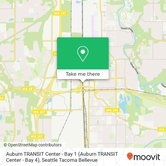 Mapa de Auburn TRANSIT Center - Bay 1