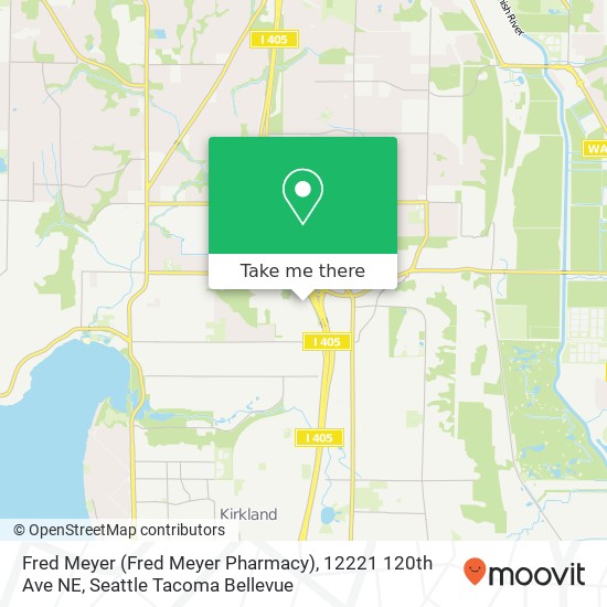 Mapa de Fred Meyer (Fred Meyer Pharmacy), 12221 120th Ave NE