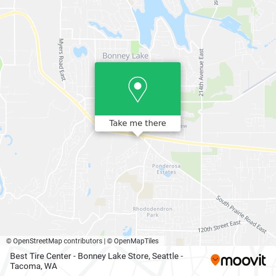 Mapa de Best Tire Center - Bonney Lake Store