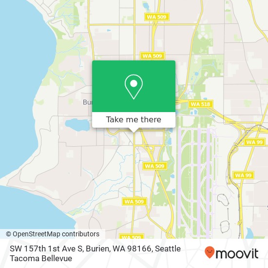 SW 157th 1st Ave S, Burien, WA 98166 map