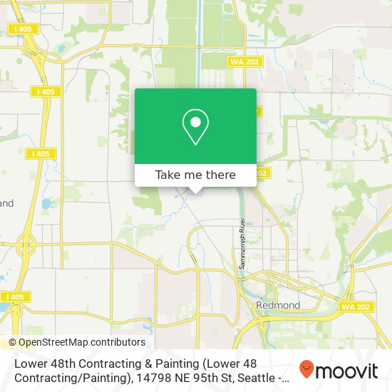 Mapa de Lower 48th Contracting & Painting (Lower 48 Contracting / Painting), 14798 NE 95th St