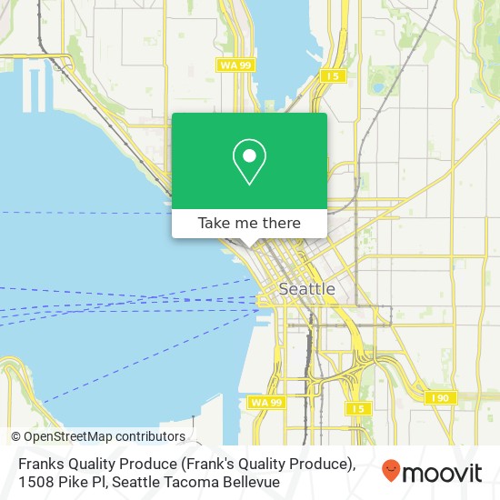 Mapa de Franks Quality Produce (Frank's Quality Produce), 1508 Pike Pl