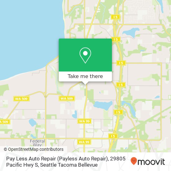 Pay Less Auto Repair (Payless Auto Repair), 29805 Pacific Hwy S map