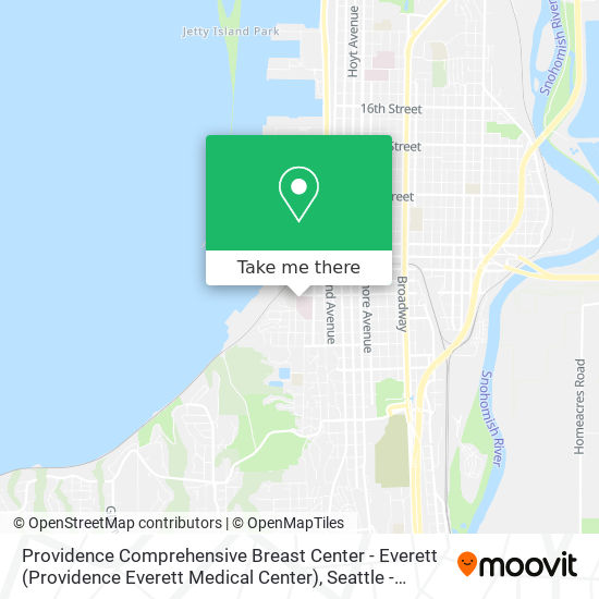 Providence Comprehensive Breast Center - Everett (Providence Everett Medical Center) map