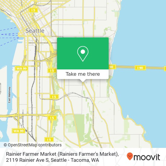 Mapa de Rainier Farmer Market (Rainiers Farmer's Market), 2119 Rainier Ave S