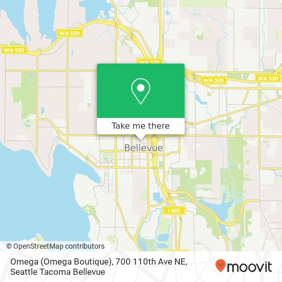 Omega (Omega Boutique), 700 110th Ave NE map