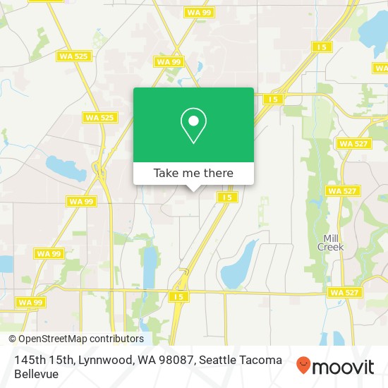 Mapa de 145th 15th, Lynnwood, WA 98087