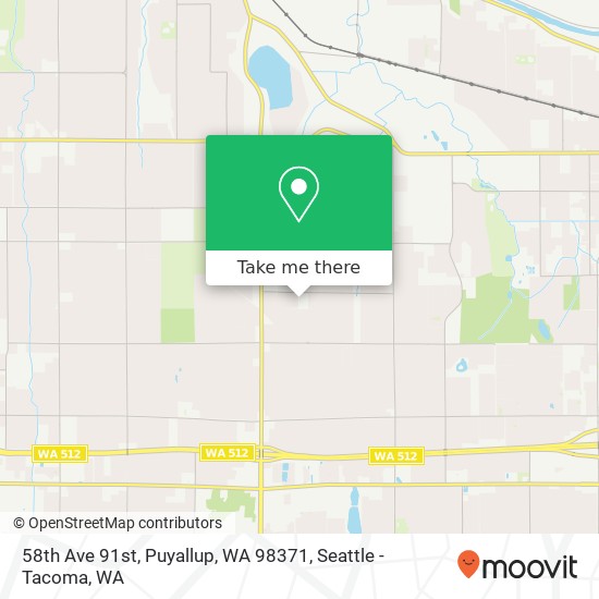 Mapa de 58th Ave 91st, Puyallup, WA 98371