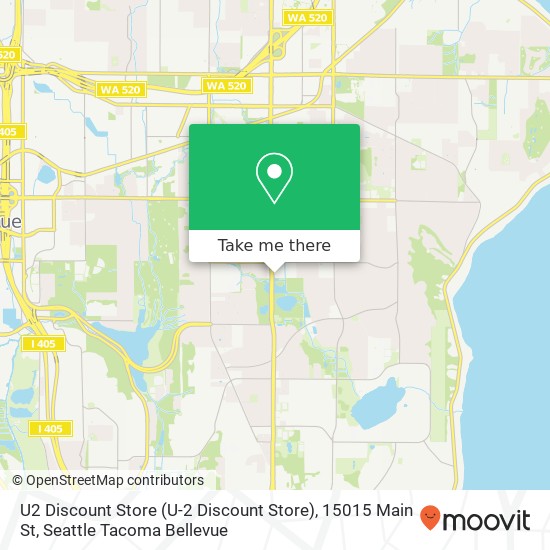 Mapa de U2 Discount Store (U-2 Discount Store), 15015 Main St