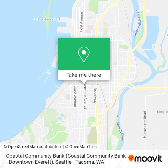 Mapa de Coastal Community Bank (Coastal Community Bank - Downtown Everett)