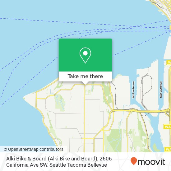 Alki Bike & Board (Alki Bike and Board), 2606 California Ave SW map