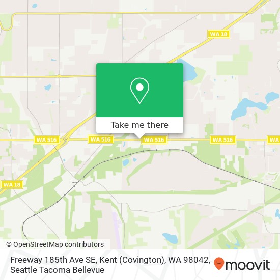 Mapa de Freeway  185th Ave SE, Kent (Covington), WA 98042