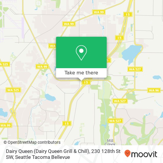 Mapa de Dairy Queen (Dairy Queen Grill & Chill), 230 128th St SW