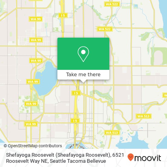 Shefayoga Roosevelt (Sheafayoga Roosevelt), 6521 Roosevelt Way NE map