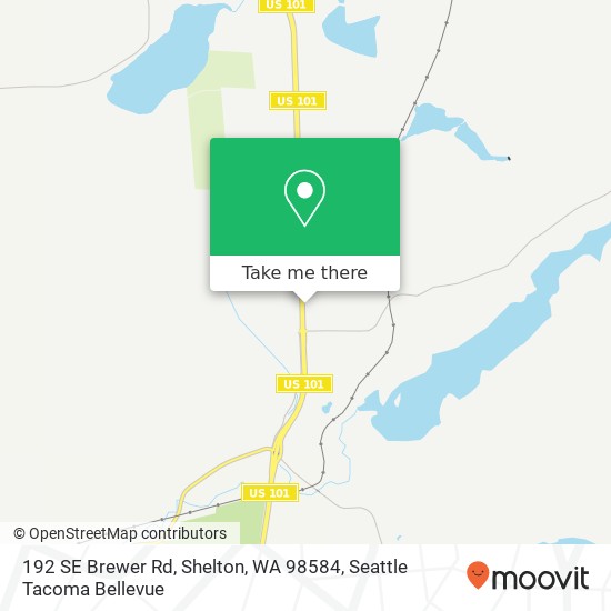 Mapa de 192 SE Brewer Rd, Shelton, WA 98584