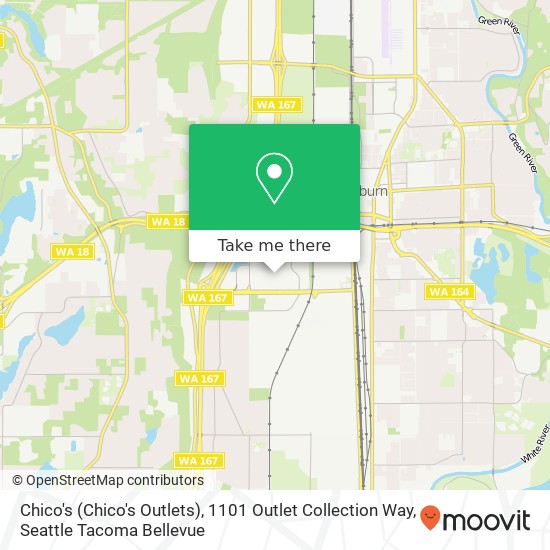 Chico's (Chico's Outlets), 1101 Outlet Collection Way map