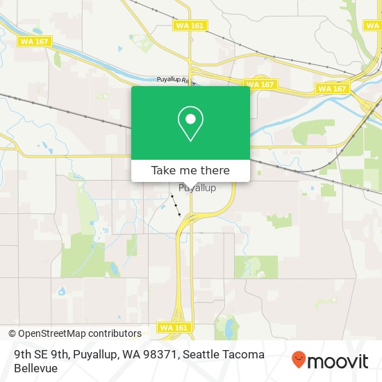 Mapa de 9th SE 9th, Puyallup, WA 98371