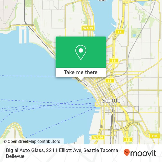 Mapa de Big al Auto Glass, 2211 Elliott Ave