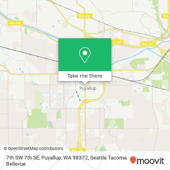 Mapa de 7th SW 7th SE, Puyallup, WA 98372