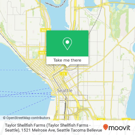 Mapa de Taylor Shellfish Farms (Taylor Shellfish Farms - Seattle), 1521 Melrose Ave