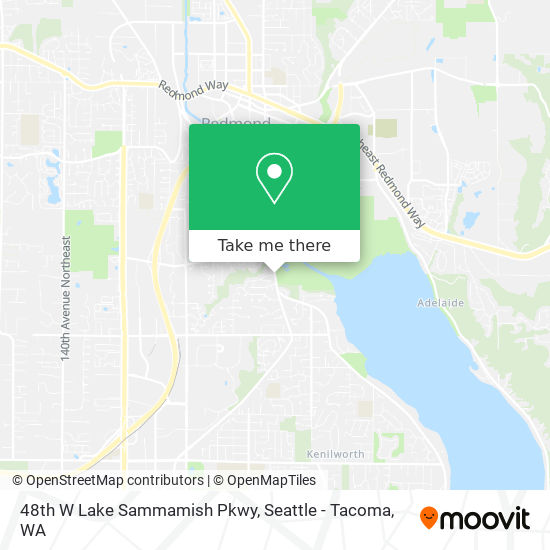 48th W Lake Sammamish Pkwy map