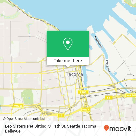 Mapa de Leo Sisters Pet Sitting, S 11th St