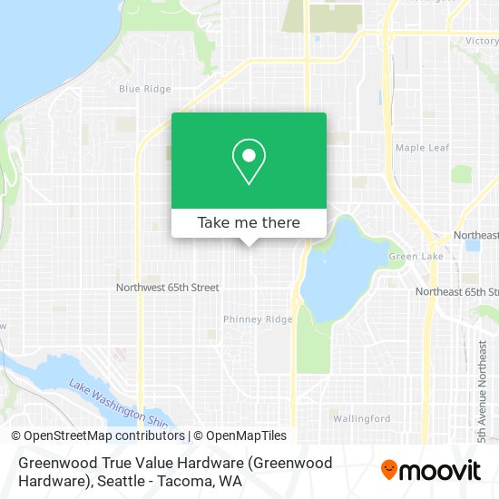 Greenwood True Value Hardware (Greenwood Hardware) map