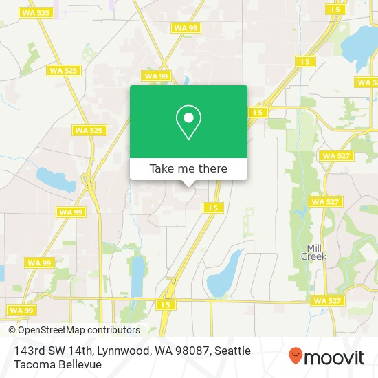 143rd SW 14th, Lynnwood, WA 98087 map