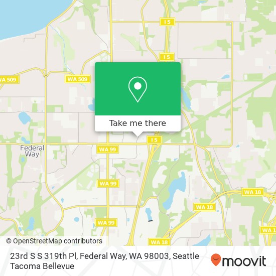 23rd S S 319th Pl, Federal Way, WA 98003 map