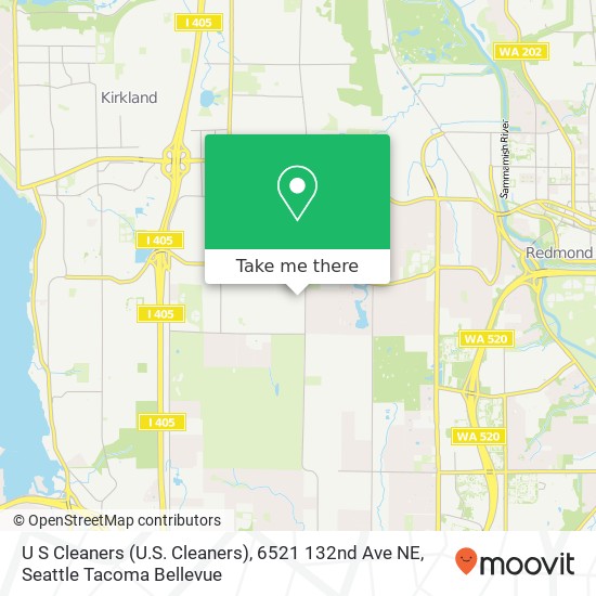 Mapa de U S Cleaners (U.S. Cleaners), 6521 132nd Ave NE